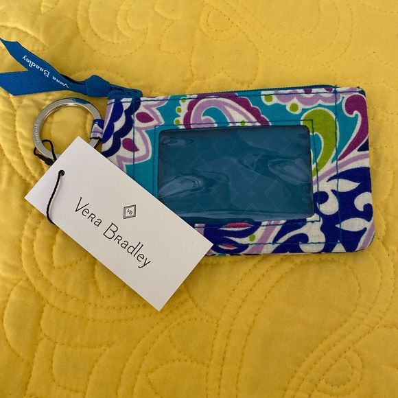 Vera Bradley Accessories Vera Bradley Zip Id Case Waikiki Paisley